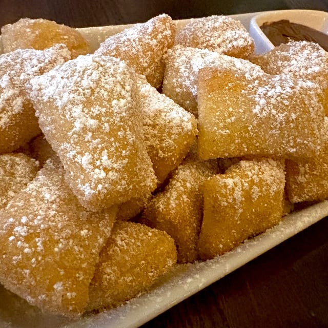 Zeppole w/ Nutella.
