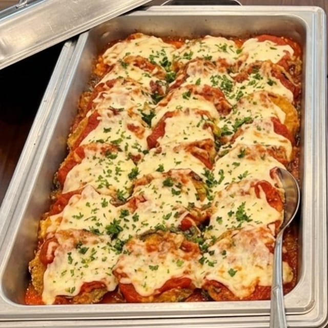 Full Tray 3-Cheese Eggplant Parm.