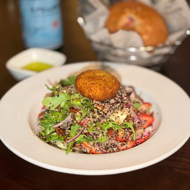 Warm Goat Cheese & Quinoa.