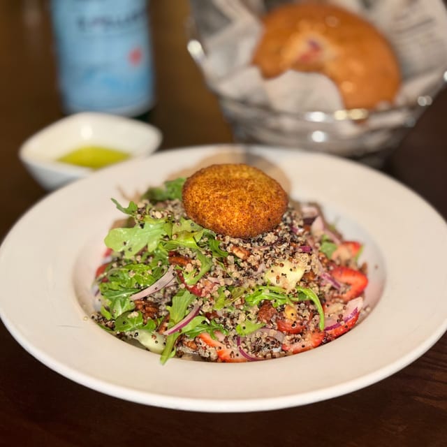 Warm Goat Cheese & Quinoa.