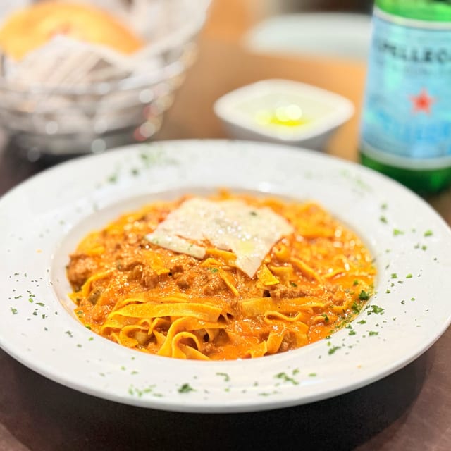 Fett Bolognese-Lunch..