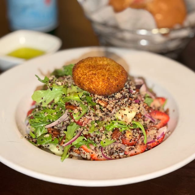 Warm Goat Cheese & Quinoa.
