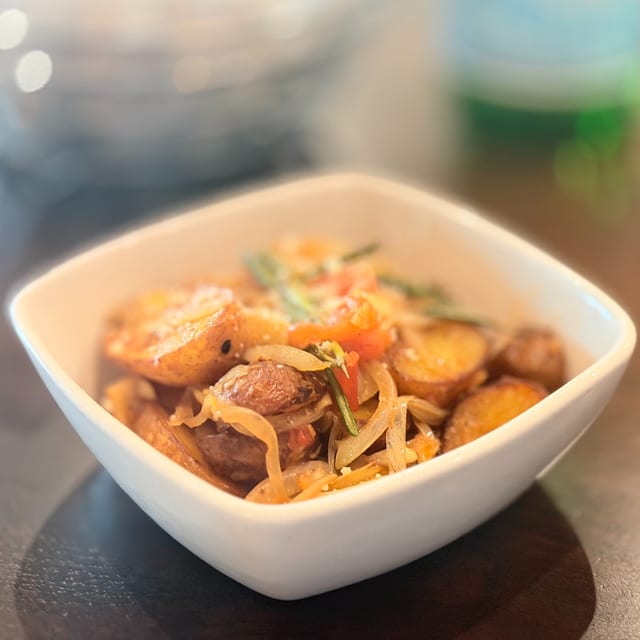 Rosemary Parm Roasted Potatoes.
