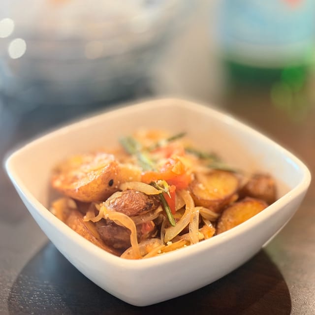 Rosemary Parm Roasted Potatoes.