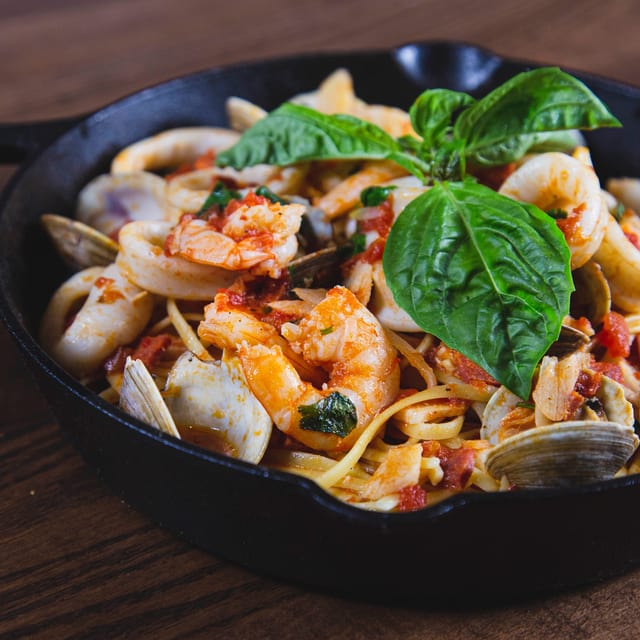 Mediterranean Seafood Pasta Bowl-D.