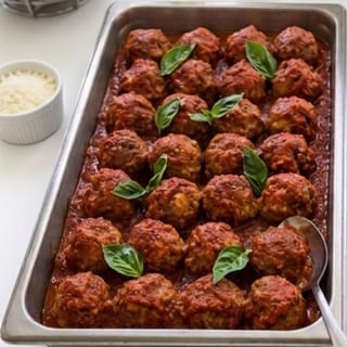 Full Tray Fork & Knife Meatballs