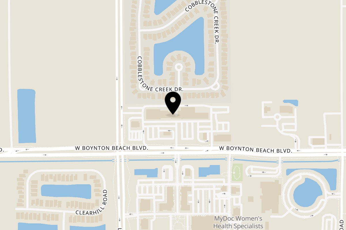 Map showing the location of Cucina Moderna Boynton Beach on 9918 Lyons Rd #250 in Boynton Beach